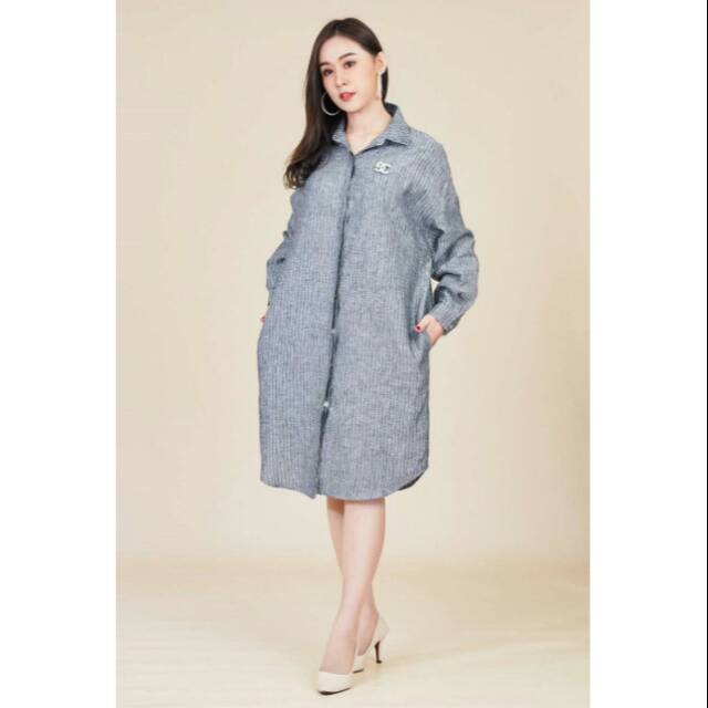 Kemeja Tunik Linen Import Bangkok