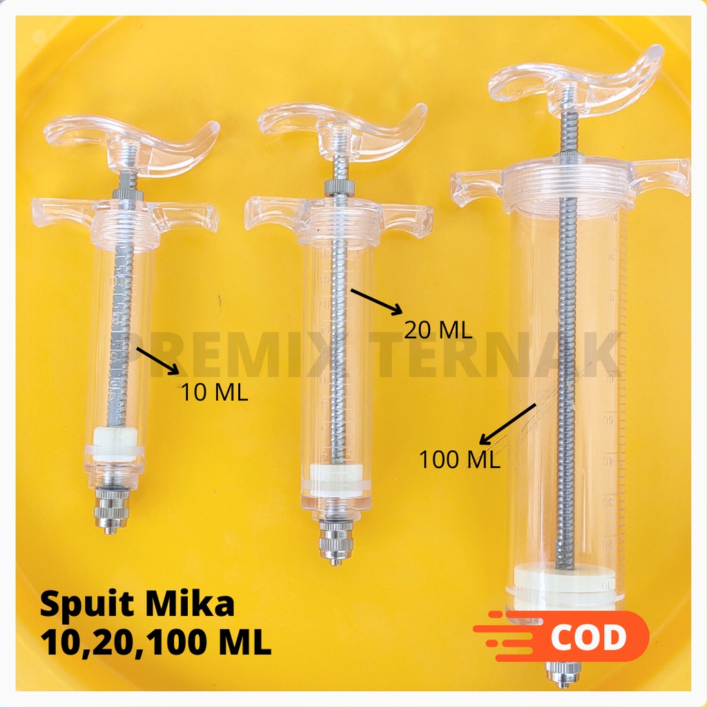 Spuit Mika TPX 20ml / Tabung Alat Suntik / Plastic Steel Syringe / Flexy Syringe.