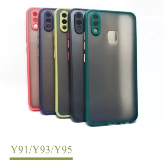 CASE MATTE VIVO Y91 Y93 Y95 TRANSPARAN FUZE MACARON MY CHOICE - FA