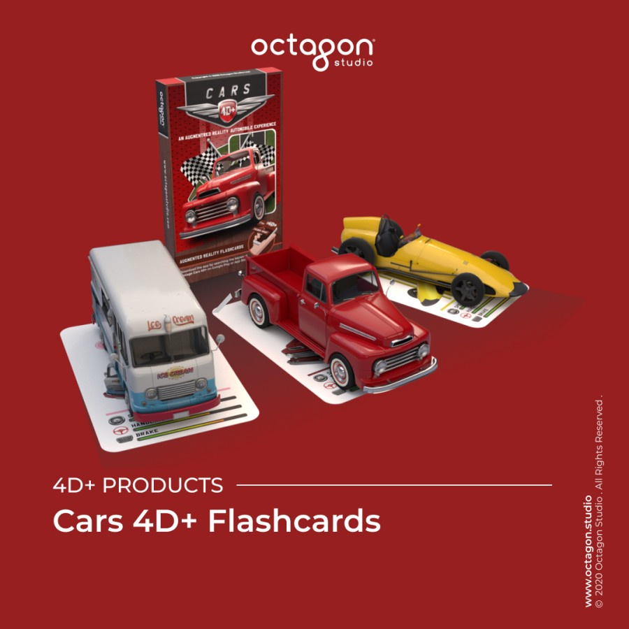 Kartu Cars 4D+ / Flash Card / Mainan Edukasi Anak (Octagon Studio)