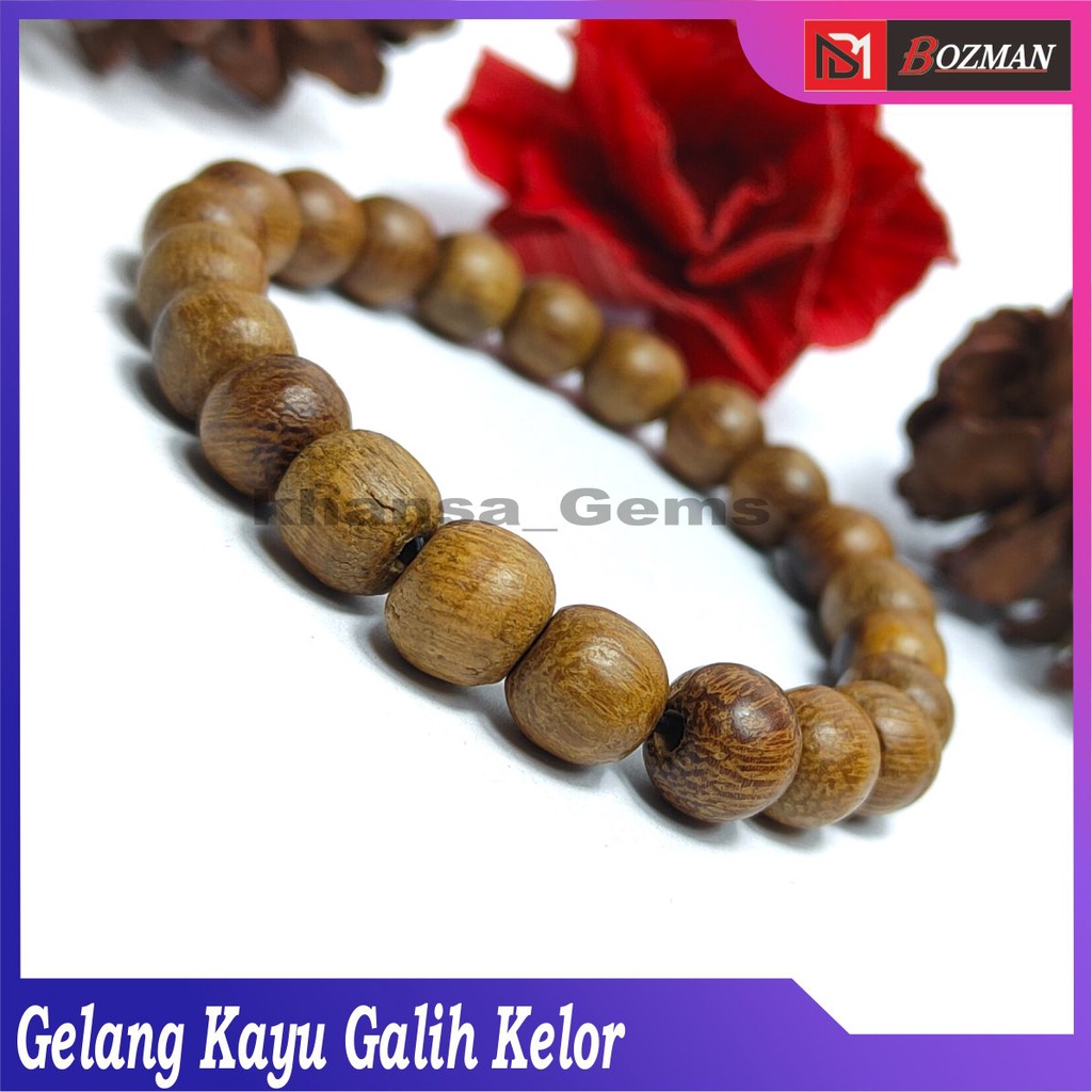 Gelang Kayu Original Galih Kelor Dim 8mm Model Tali Elastis Aksesories Perhiasan Gelang Kayu Asli Termurah