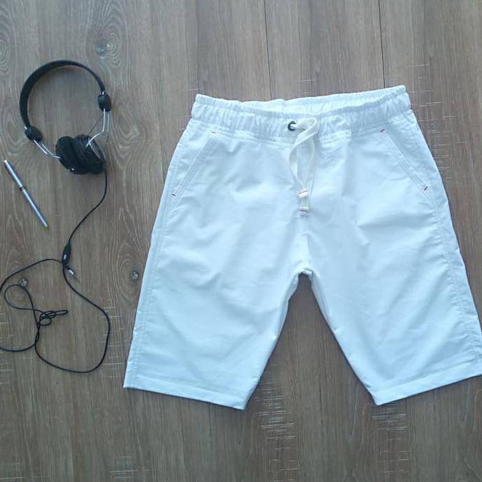 Celana Pendek Pria Putih / Cotton