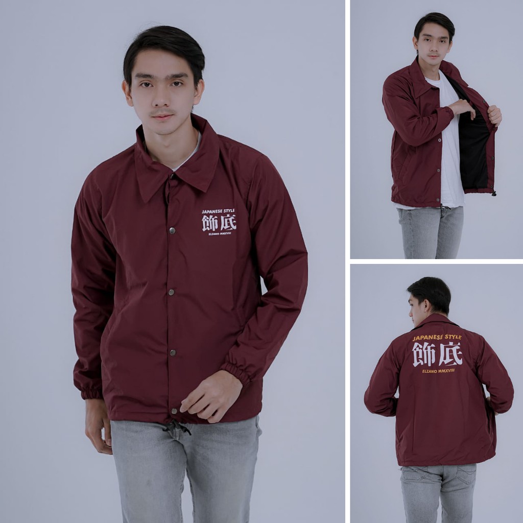 MVP - Coach Jaket - Jaket Parasut Elzano Japanese - Jaket Parasut Pria