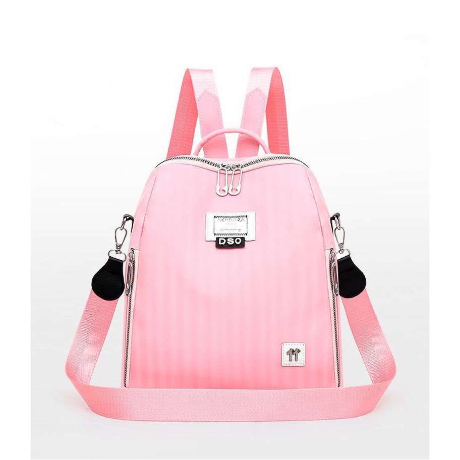 BQ 2551 RISCE TAS RANSEL MULTIFUNGSI PINK IMPORT WANITA CEWEK PEREMPUAN JAKARTA BATAM