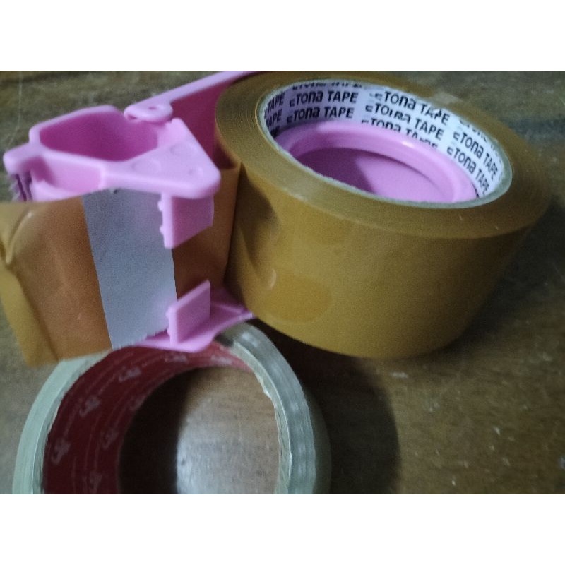 ETONA UNGU/ TOSCA/ ABU-BIRU Carton Sealer 48mm DISPENSER TAPE LAKBAN 2 INCH/PEMOTONG LAKBAN/RUMAH LAKBAN