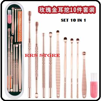 RRS STORE Sumifun Set Pembersih Telinga Korek Kuping Ear Spoon Tool 10 PCS -BA40 Biutte.co Set Pembersih Telinga Korek Kuping Ear Spoon Tool 8PCS BA36 CWE Set Pembersih Telinga Korek Kuping 6 PCS - CW35