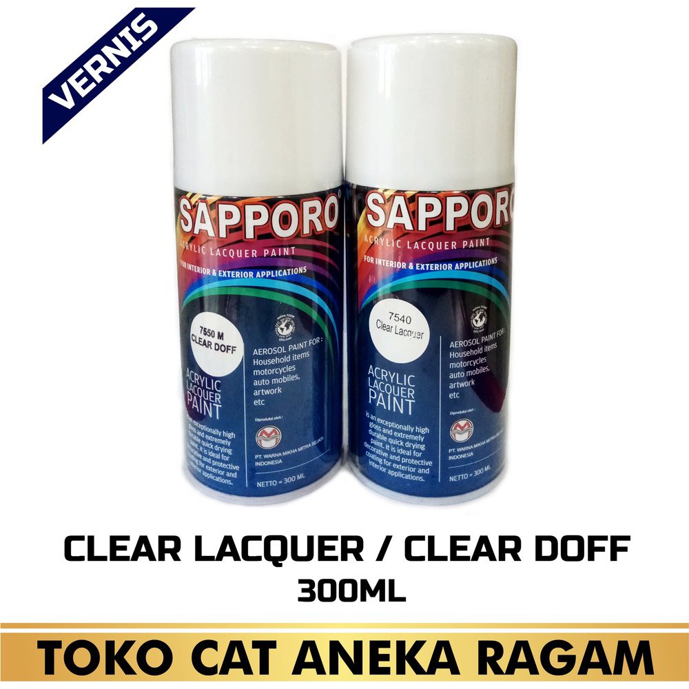 Promo Clear Lacquer Sapporo - Clear Gloss - Clear Doff Sapporo - Vernis Limited