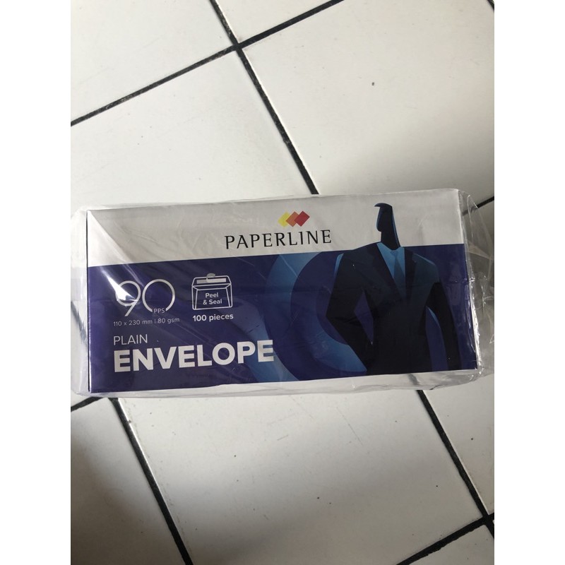 

[BOX ISI 100] AMPLOP 90 PPS ENVELOPE PAPERLINE 80 GSM , AMPLOP PANJANG , AMPLOP PUTIH