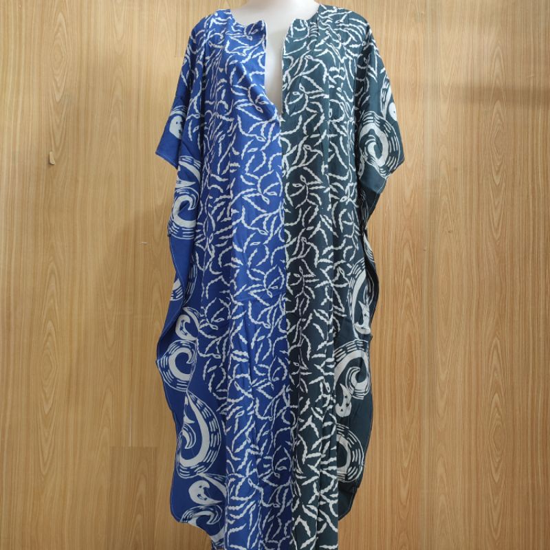 Batik Mahoni by Huza, model Daster Kalong Nahwa Resleting, daster lowo kekinian, daster busui, daste
