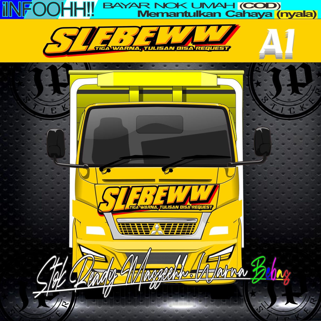 SLEBEWW sticker cabin depan