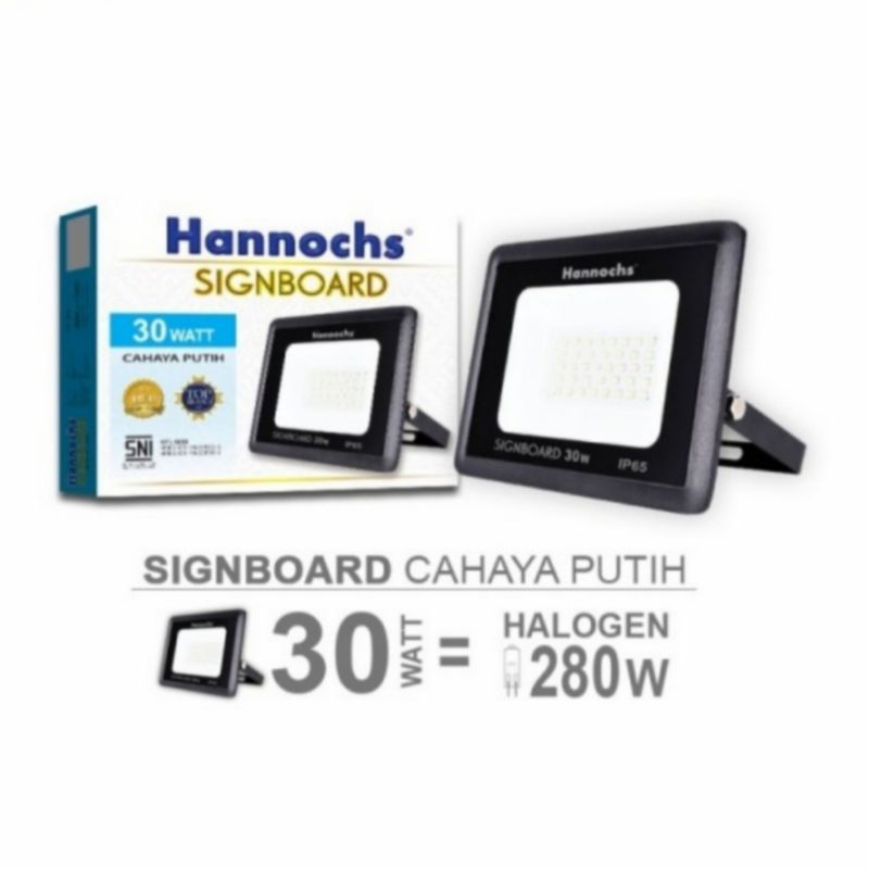 lampu sorot hannochs signboard led 30watt