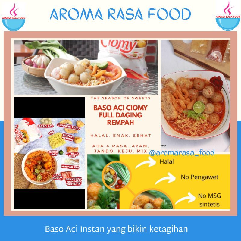 

Baso Aci Ciomy Non MSG Asli Garut