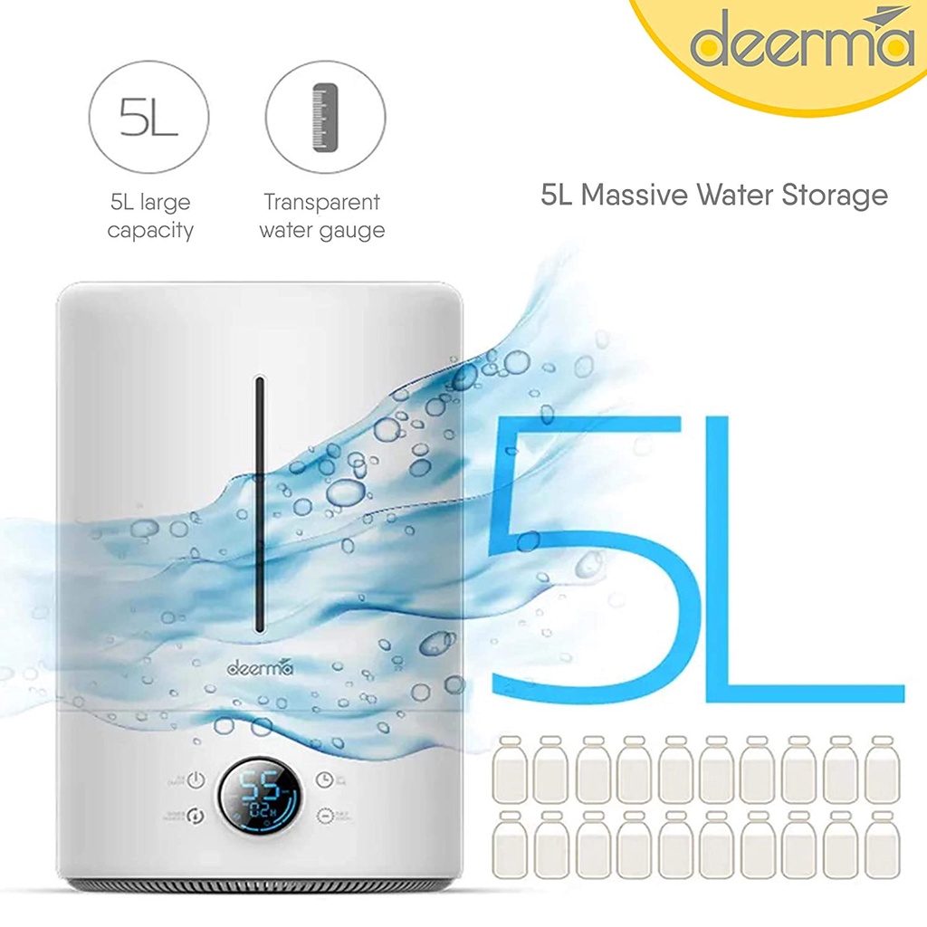 Deerma 5L Air Humidifier Ultrasonic DEM F628 / F628S - Pelembab Udara