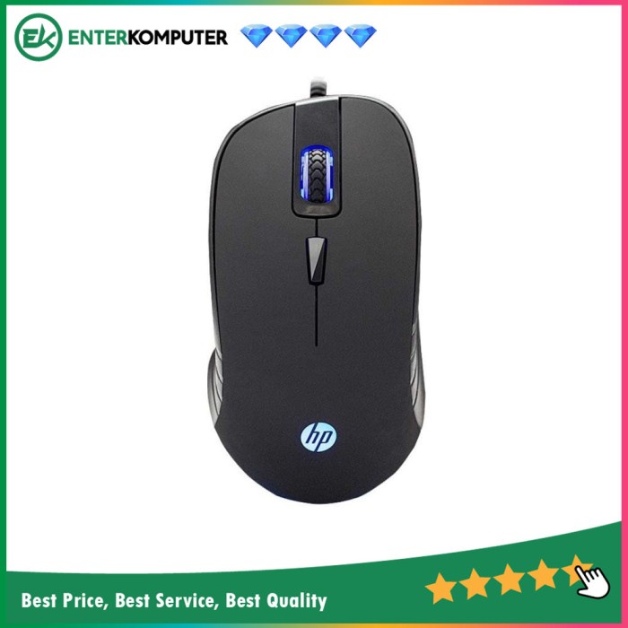 HP G100 Wired Optical Gaming Mouse (Black)