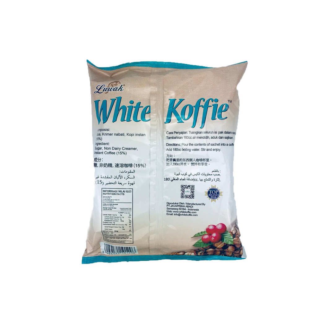 Luwak White Koffie / Kopi / Original / isi 18sachetx20g