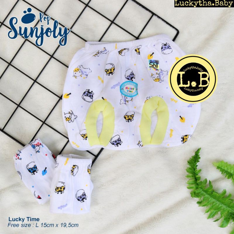 3pc_ celana pop bayi murah berkualitas SNI/ celana pop sunjoly,happy time,lucky time/ celana pendek