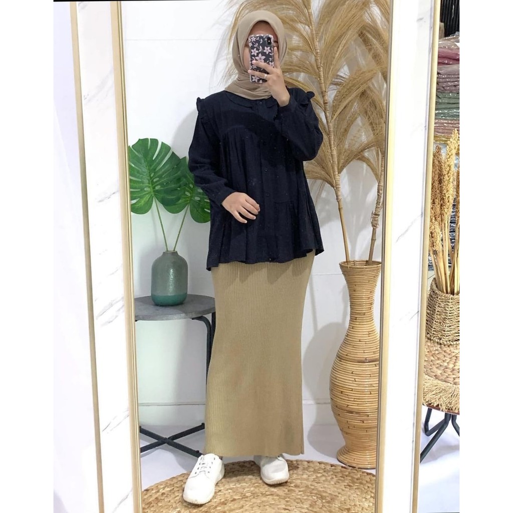 CYNISA SKIRT / ROK SPAN KNIT RAJUT / ROK KONDANGAN / ROK PESTA