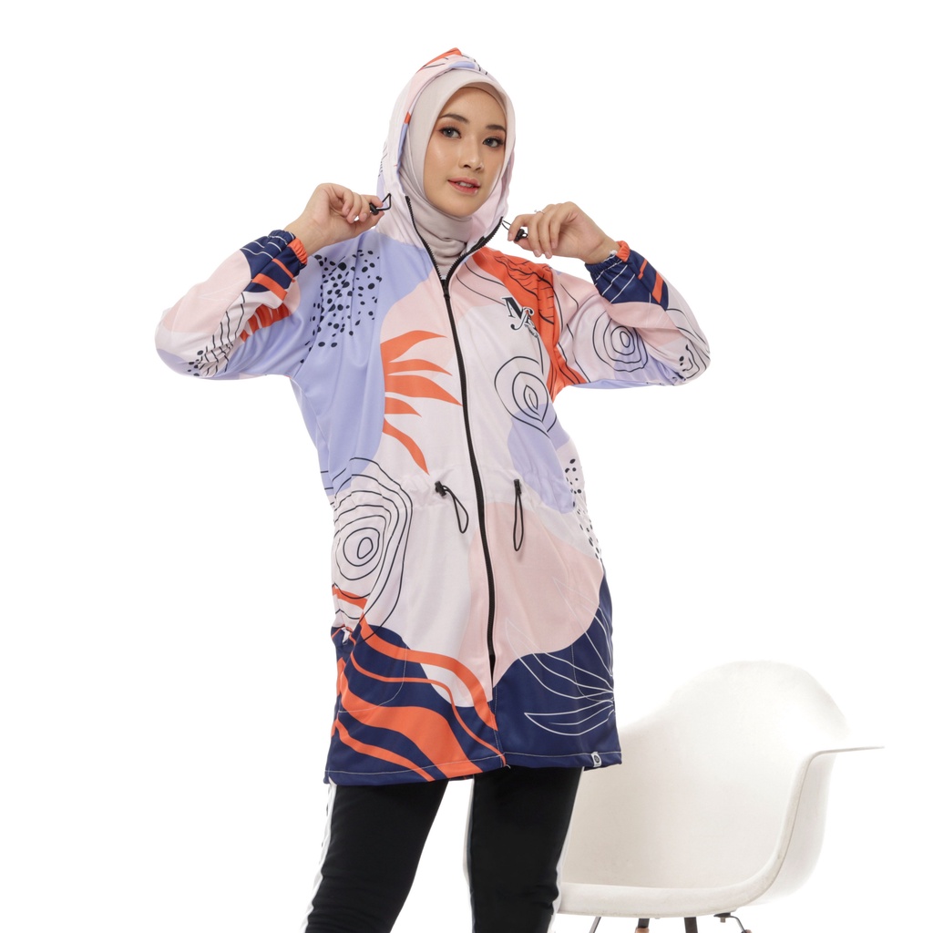 Jaket Printing Wanita - Jaket Olahraga Sepeda Gowes Wanita (Bukan Parasut)-Prita