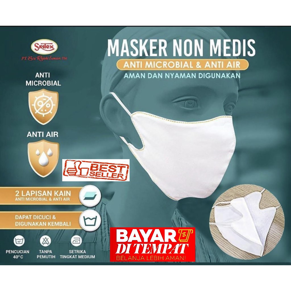 Masker Kain Sritex Bisa Dicuci - Original 100% - 1pcs