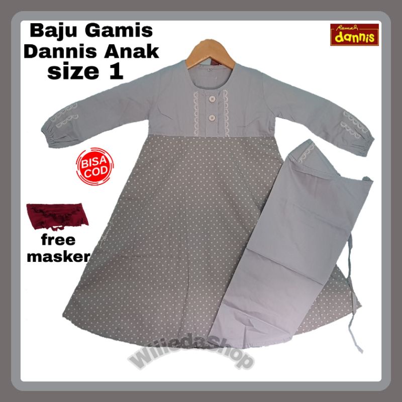 baju dannis anak perempuan