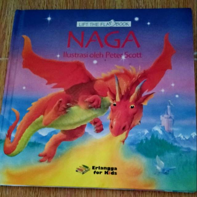 Lift the flap book NAGA by erlangga for kids
