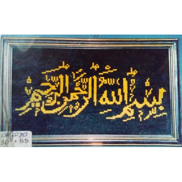 KRUISSTEEK KRISTIK ORCHID MOTIF KALIGRAFI OR 270