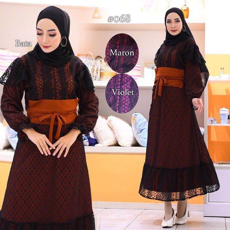 Gamis turkey brookat dress busana muslim