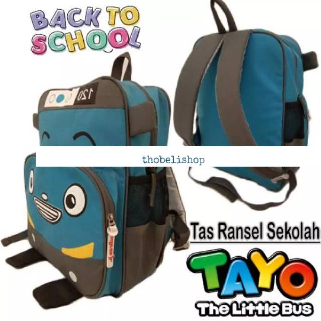 Tas ransel anak unisex laki-laki/perempuan,tas punggung anak tayo
