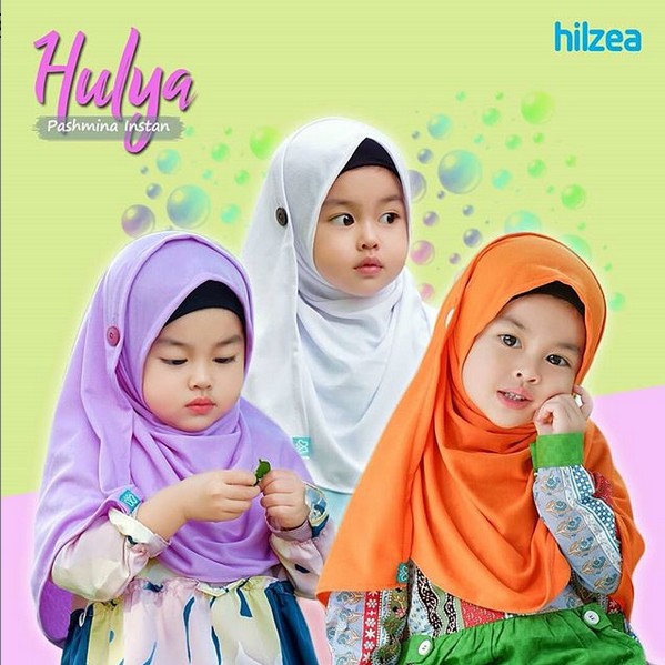 Kerudung Jilbab Anak Hilzea - Pashmina Instan ukuran S ...