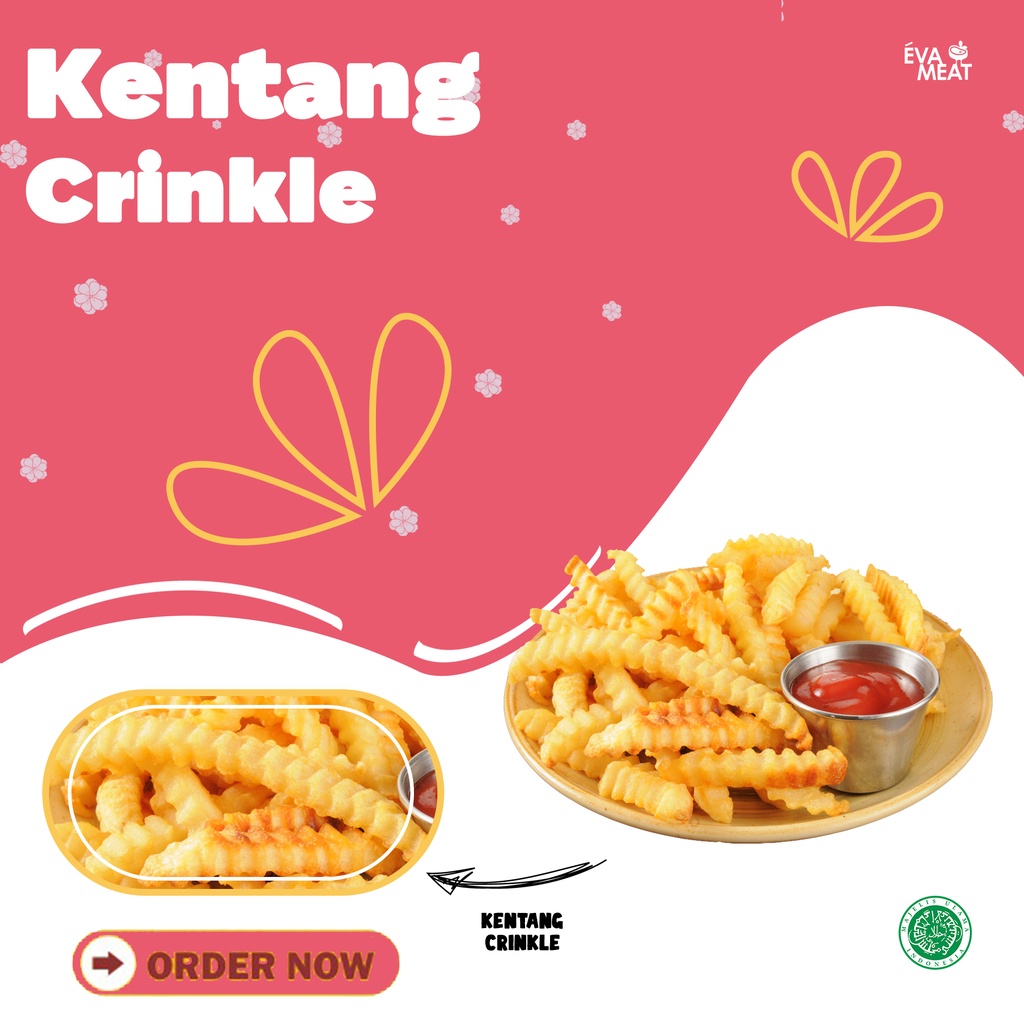 

Kentang Crinkel / kentang goreng crinkle / potato crinkle cut / kentang shoestring crinkle