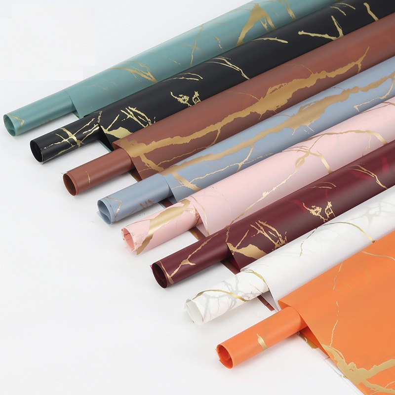 

[60*60CM] Marble Gold Line - Kertas Bunga | Flower Wrapping Papero