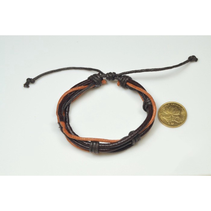 GG007 Gelang Pria Wanita Couple Kulit / Magnetic PU Leather Bracelet