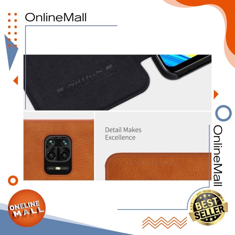 [Xiaomi Redmi Note 9] - Nillkin QIN Xiaomi Redmi Note 9 Pro Xiaomi Redmi Note 9 Leather Flip IK2143