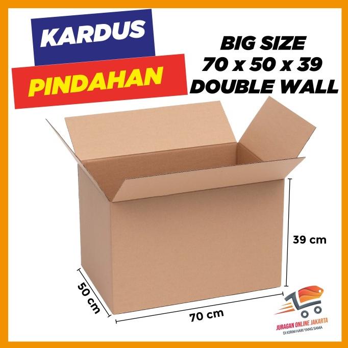 

Kardus packing besar / Kardus JUMBO uk 70x50x39 DOUBLEWALL