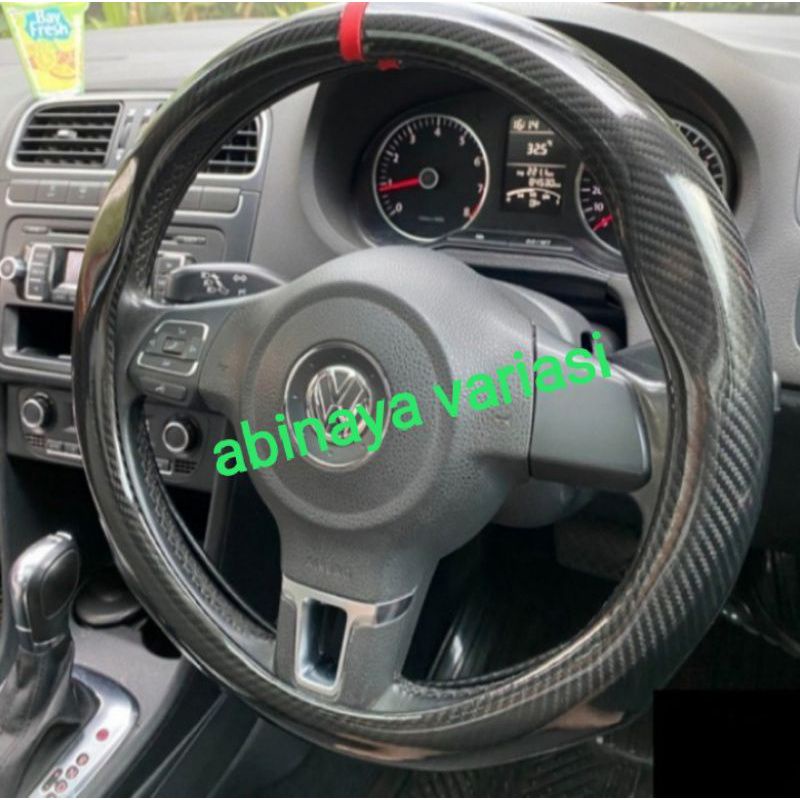 Sarung Stir Mobil ALL NEW FORD FOCUS RS Full Carbon Sarung Cover Setir Premium