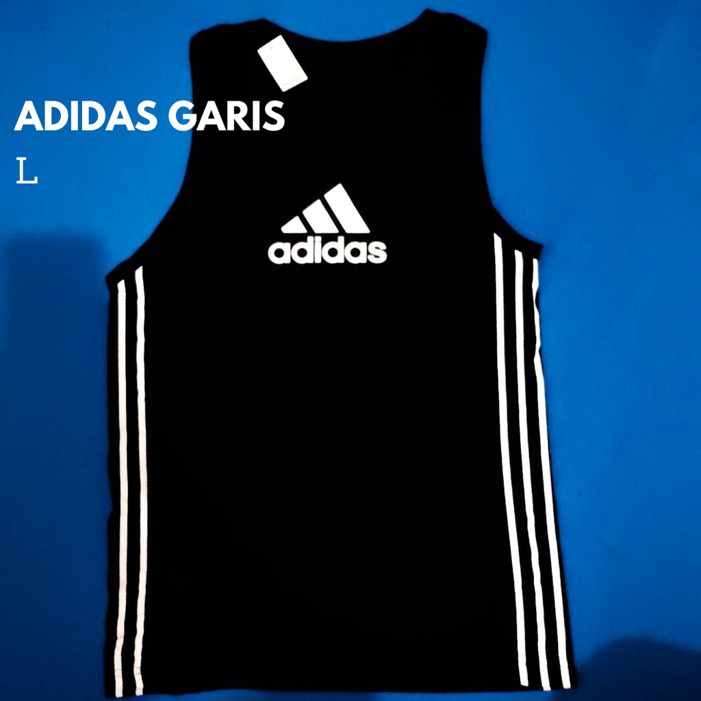 Singlet Spandex Hitam Pria Murah Adidas L Fitness