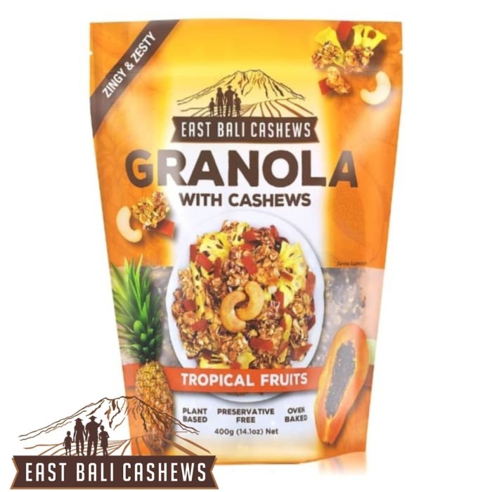 

Jual East Bali Cashews Granola Tropical Fruits 400Gr
