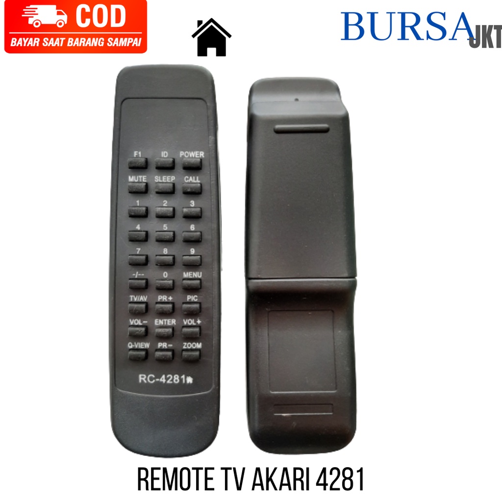 REMOTE TV TABUNG AKARI HITAM 1900 DAN 4281