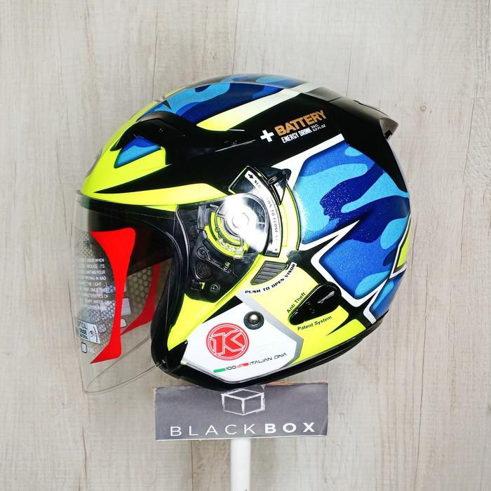 Unik KYT Venom Open Aleix Espargaro Blue Yellow perkakas Diskon