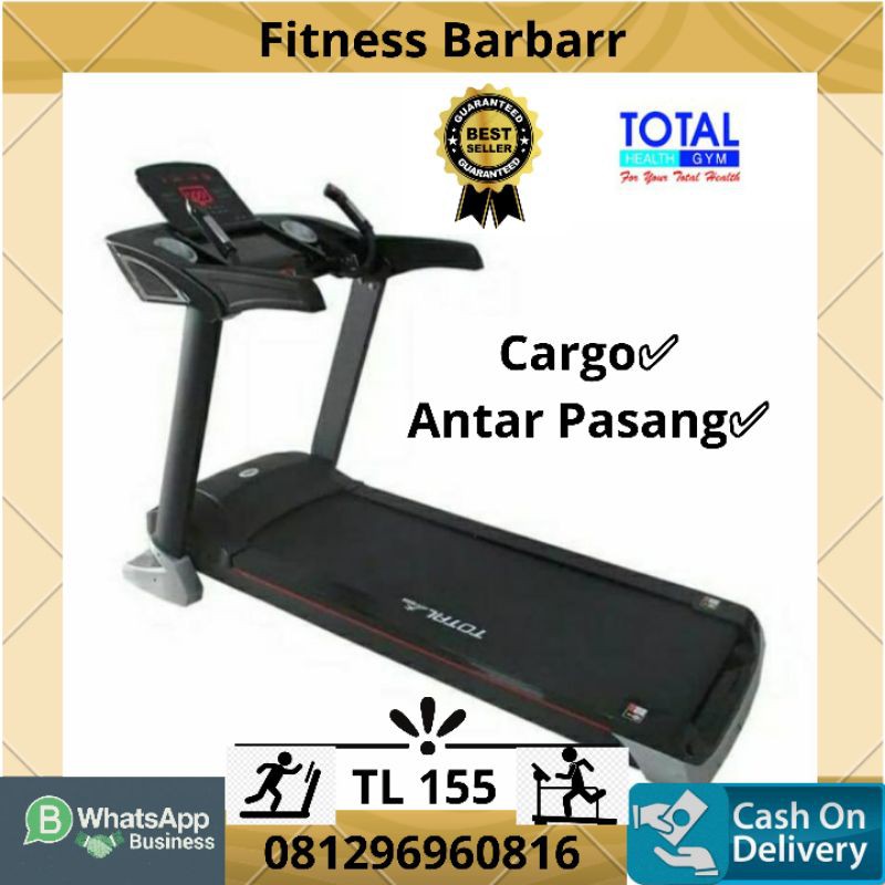 Treadmill Elektrik TL 155 Total | Alat Olahraga Lari dan Gym Fitnes Dirumah