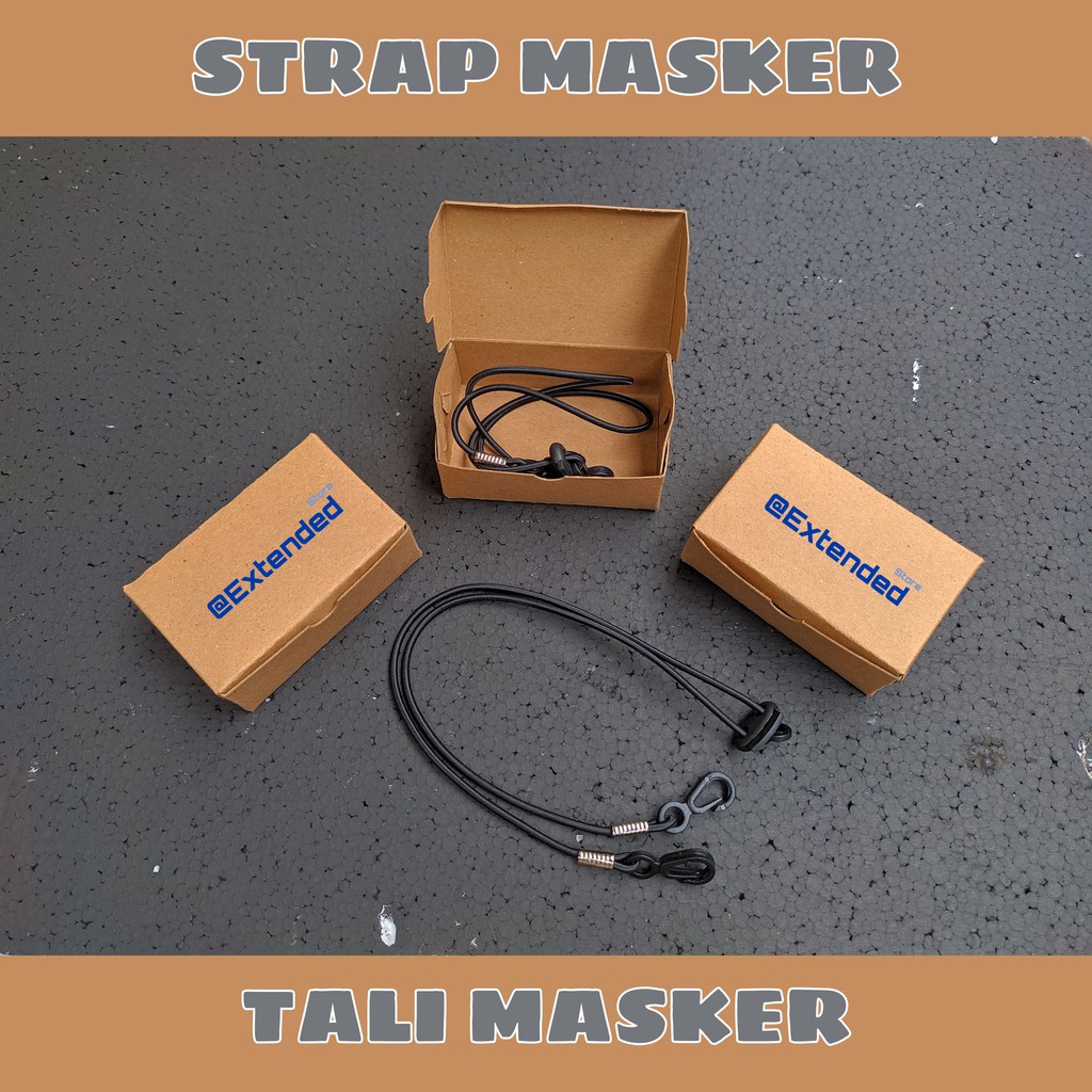 Strap masker pria wanita motif strep masker hijab strap masker korea tali konektor kalung murah