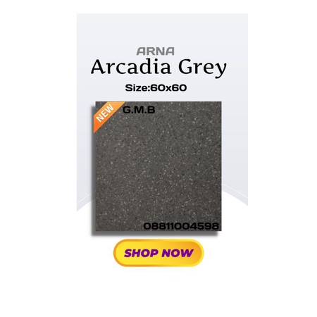 Granit Lantai/Ubin 60x60 Arna Arienta D'grey Glazed Kw1
