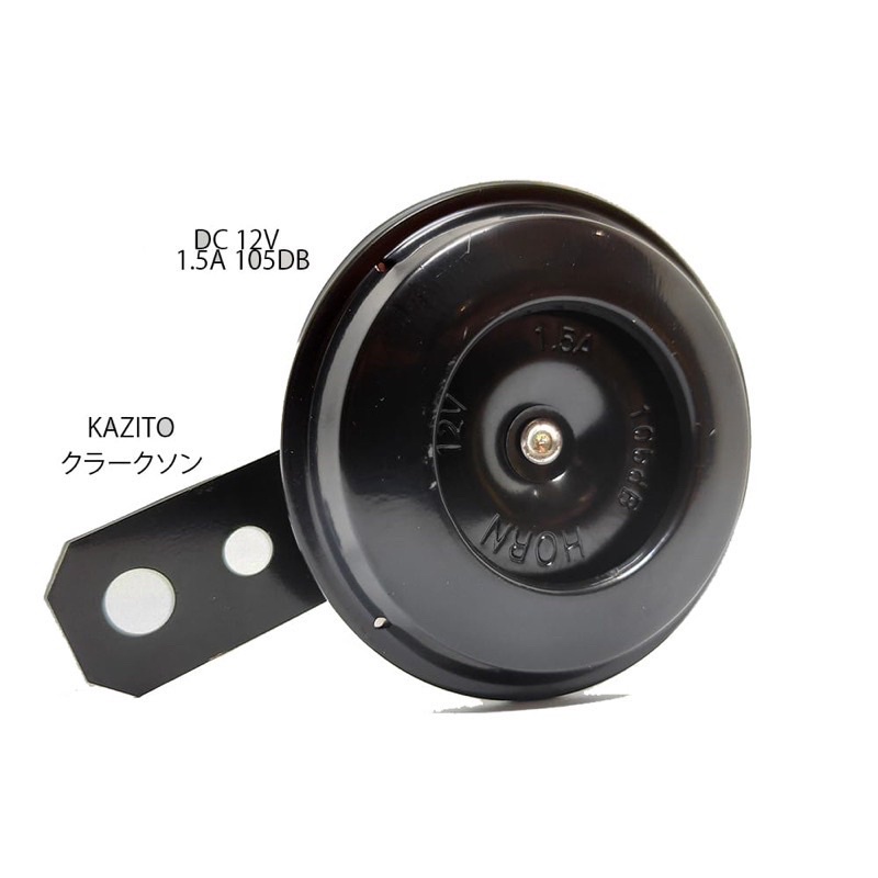 Klakson Standar Single Disc - Model Denso By KAZITO 12 Volt Universal Motor Beat,Scoopy,Vario,Mio,Fino,Nmax,PCX,ADV,Satria Fu,Ninja R RR,CBR150R Byson Mobil Avanza Nyaring HornSuper Bass DR D FISCHER GERMANY KLAKSON HELLA CLASSIC HORN