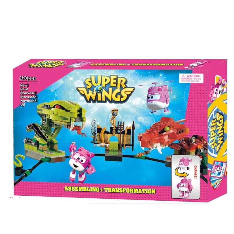 SALE Lego Block Super Wings 420Pcs Mainan Edukatif mainan anak perempuan laki laki bayi cewek cowok