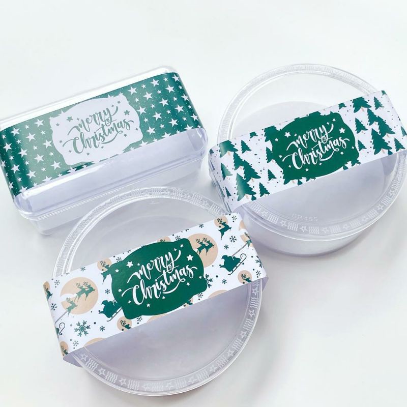 

Label Natal Green Themed