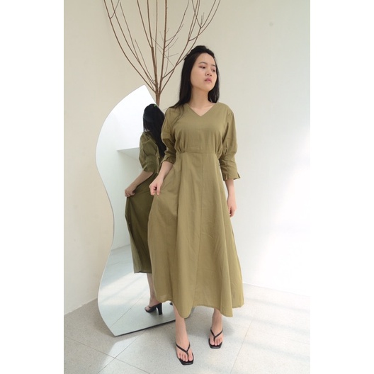 Azalea Dress Midi Dress Korean Dress Feminine Dress