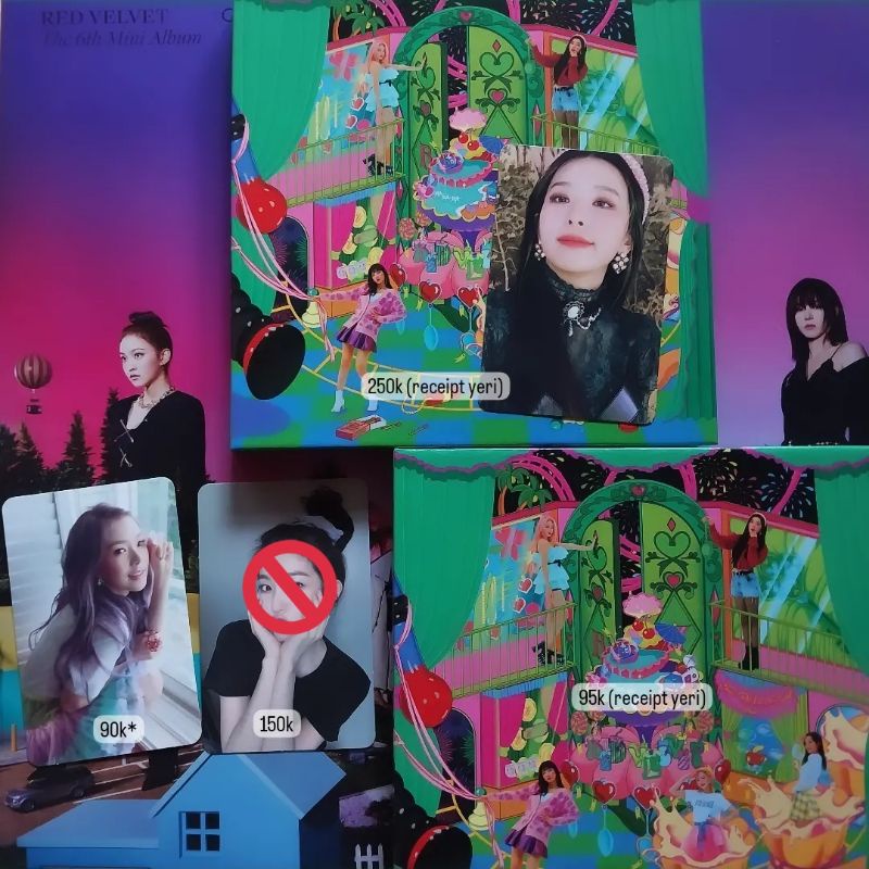 [OFFICIAL] PHOTOCARD IRENE RUSSIAN ROULLETE SEULGI FINALE SCRAPBOOK FULLSET ALBUM SCRAPBOOK FINALE R