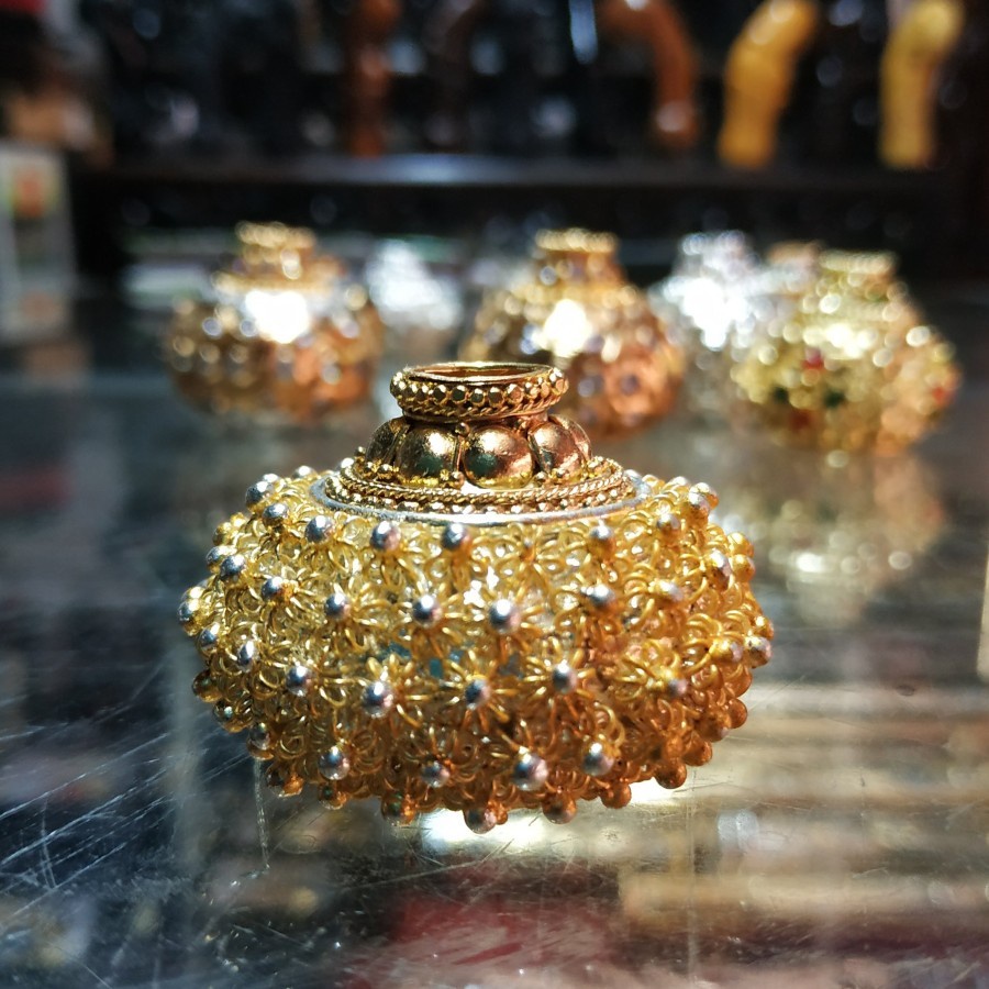 Koleksi Aksesoris Selut Mendak Keris Warna Emas Mrutu Sewu Premium