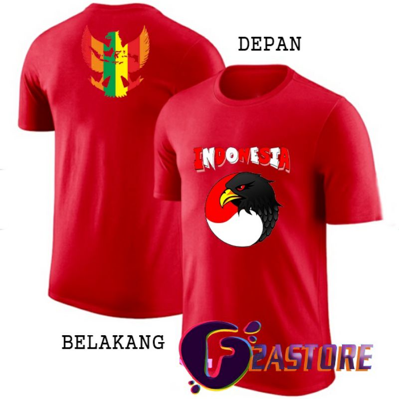 KAOS Tshirt merah-putih# INDONESIA  MERDEKA KE 77 TH