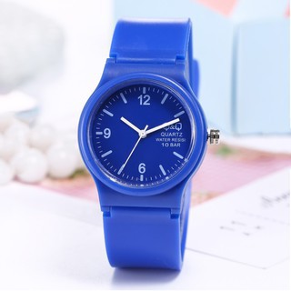 ✅COD JAM TANGAN JELLY ANGKA RUBBER BARU FASHION JAM TANGAN WANITA GROSIR JAM TANGAN MURAH CEWEK W01-1Biru